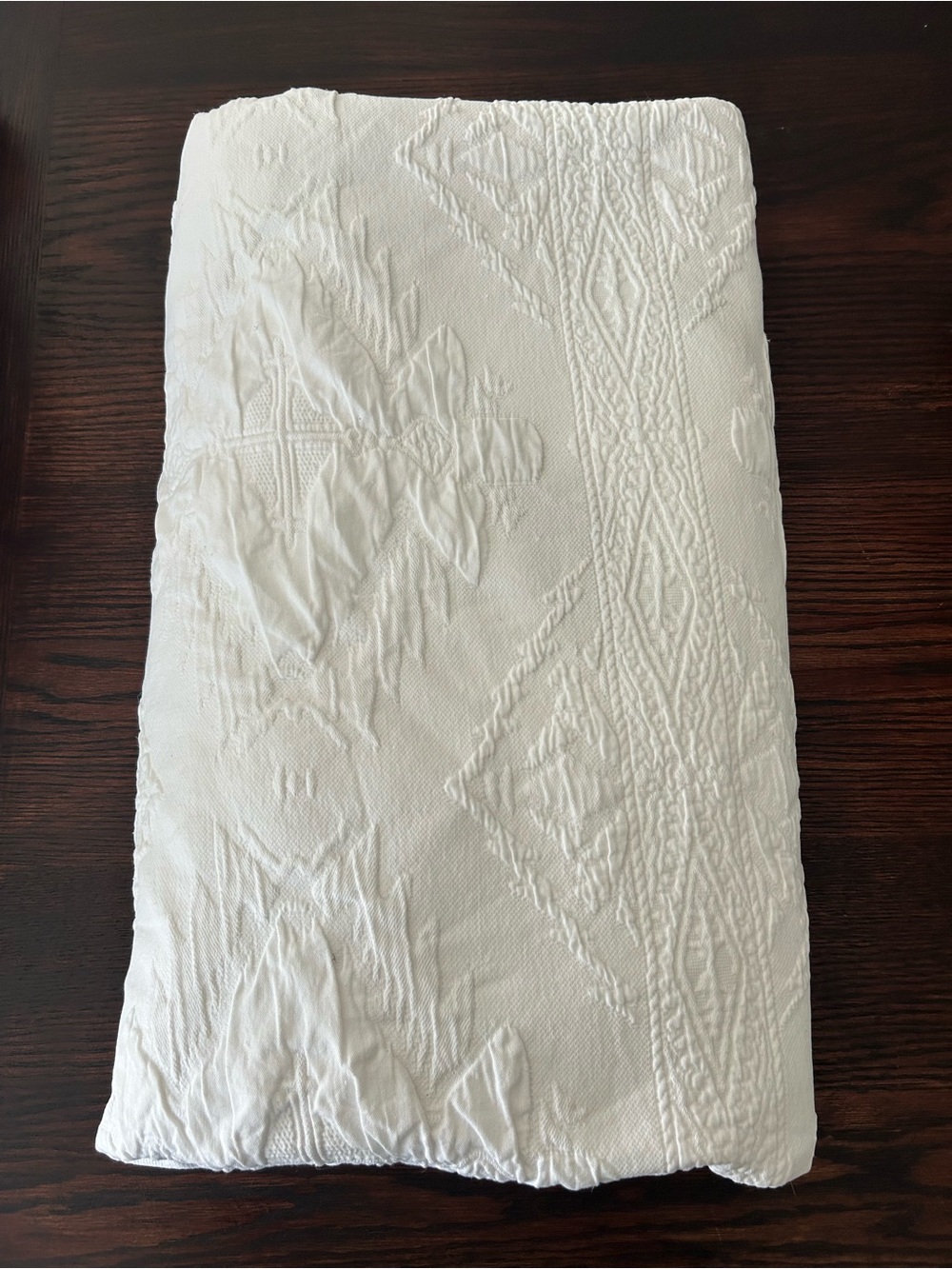 Ralph Lauren Matelasse White Quilted Bedspread Size Full - Picture 3 of 7